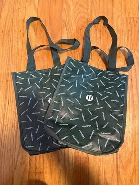 lululemon athletica Green Logo Tote Bag